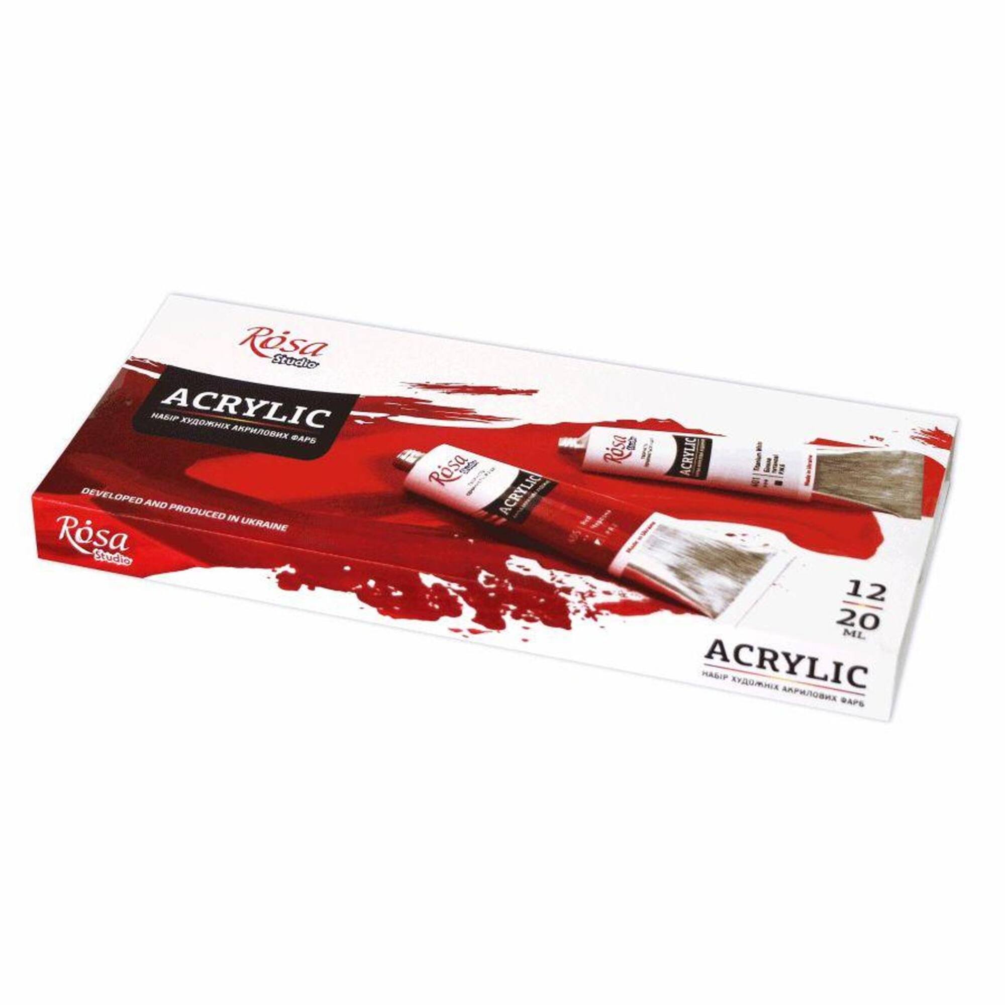 Rosa Studio 12 Colors Acrylic Paint Set